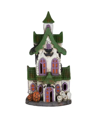 Northlight 22.75" Led Lighted Haunted House With Skulls Halloween Decoration In Multi
