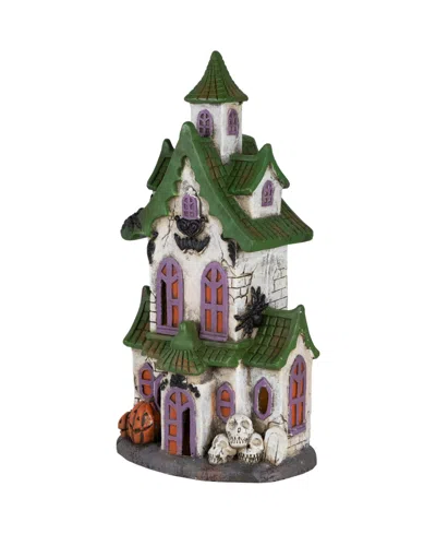 Northlight 22.75" Led Lighted Haunted House With Skulls Halloween Decoration In Multi