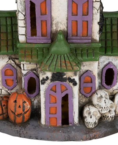 Northlight 22.75" Led Lighted Haunted House With Skulls Halloween Decoration In Multi