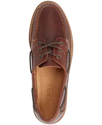 Sperry Authentic Original 3 Eye Mini Lug Boat Shoe In Brown