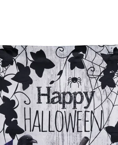 Northlight "happy Halloween" Pumpkins And Crow Outdoor House Flag, 40" X 28" In Multi