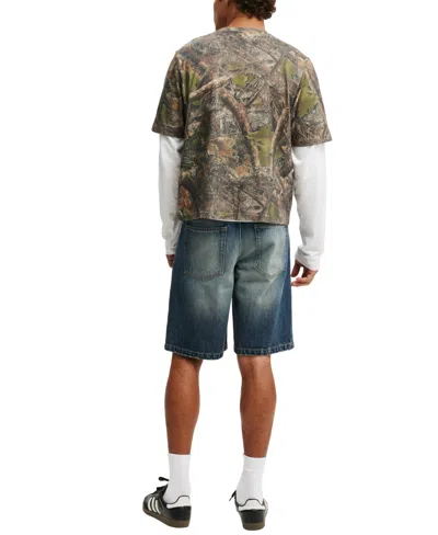 Cotton On Baggy Denim Short In Blue