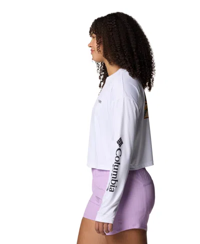 Columbia Women's Tidal Light Pfg X Bentley Long Sleeve Top In White