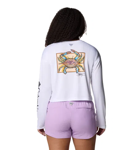 Columbia Women's Tidal Light Pfg X Bentley Long Sleeve Top In White