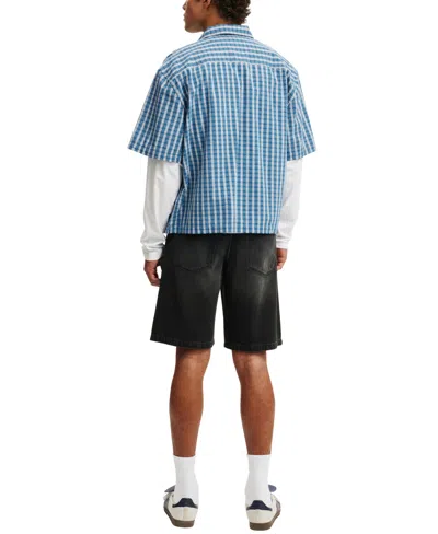 Cotton On Baggy Denim Short In Black