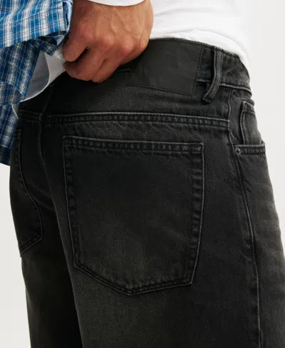 Cotton On Baggy Denim Short In Black