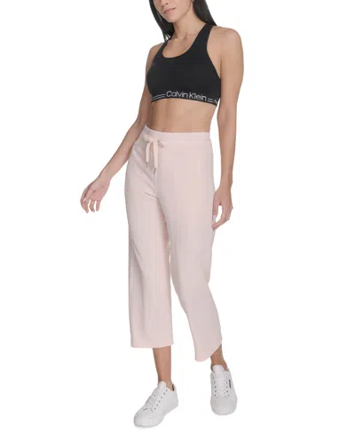 Calvin Klein Women's Cropped Drawstring-waist Pants