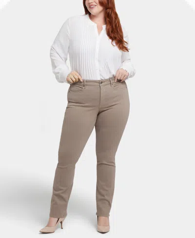 Nydj Plus Size Marilyn Straight Pull On Jeans