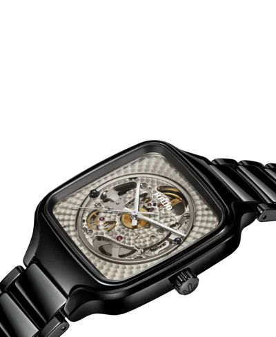Rado Unisex Swiss Automatic True Square X Kunihiko Morinaga Special Edition Black Ceramic Bracelet Watch 