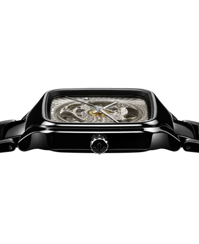 Rado Unisex Swiss Automatic True Square X Kunihiko Morinaga Special Edition Black Ceramic Bracelet Watch 