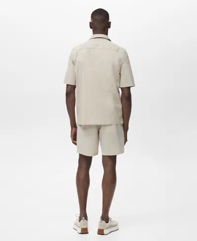 Mango Men's Water-repellent Bermuda Shorts In Neutral