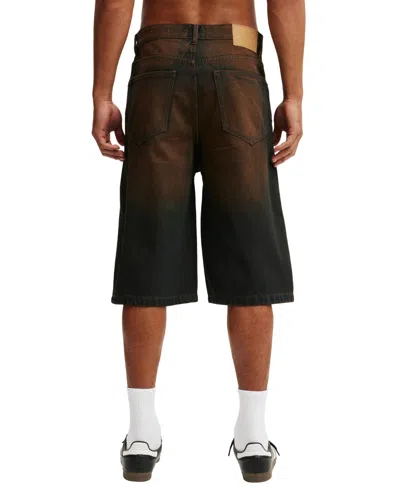 Cotton On Super Baggy Jort In Brown