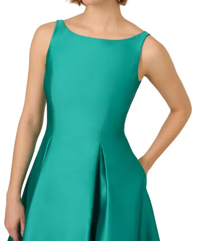 Adrianna Papell Boat-neck A-line Dress