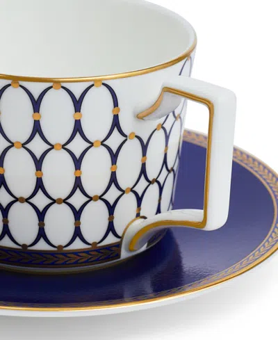 Wedgwood Renaissance Teacup And Saucer Set In Purple