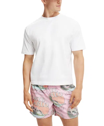 Cotton On Stretch Swim Short In Pink