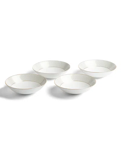 Wedgwood Set Of 12 Gio Gold Dinnerware Pieces In White