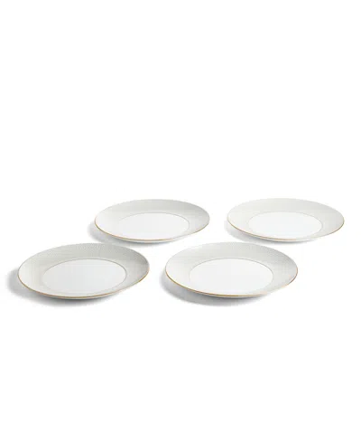 Wedgwood Set Of 12 Gio Gold Dinnerware Pieces In White
