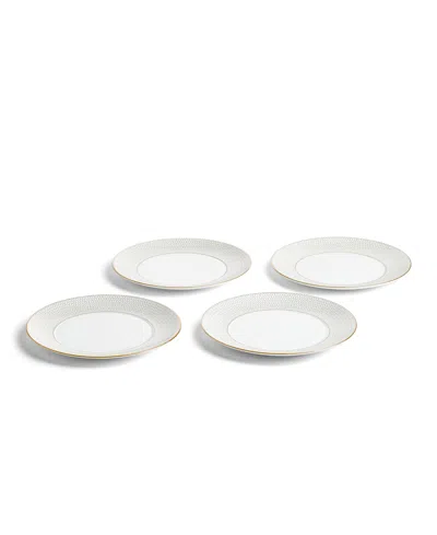Wedgwood Set Of 12 Gio Gold Dinnerware Pieces In White