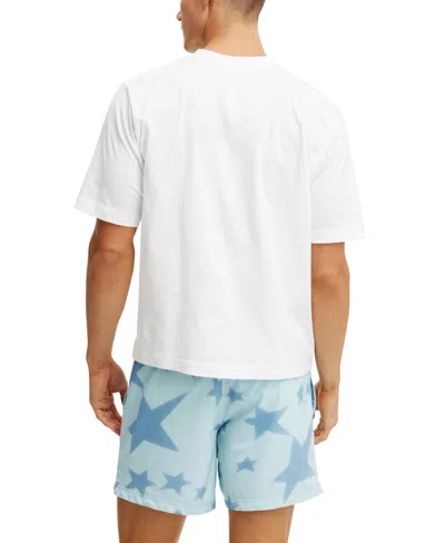 Cotton On Stretch Swim Short In Blue