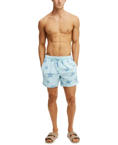 Cotton On Stretch Swim Short In Blue
