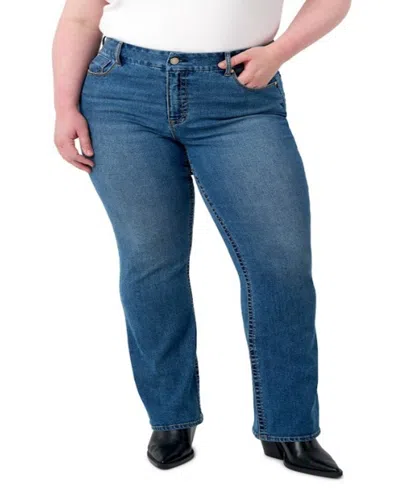 Seven7 Plus Size Tummy Less Bootcut Jeans