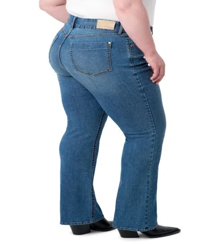 Seven7 Plus Size Tummy Less Bootcut Jeans