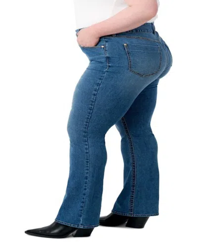 Seven7 Plus Size Tummy Less Bootcut Jeans