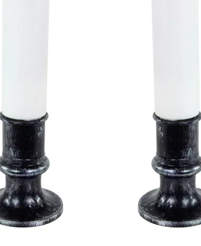 Northlight Led Dripping Blood Halloween Taper Candles With Timer, Set Of 2 In Multi