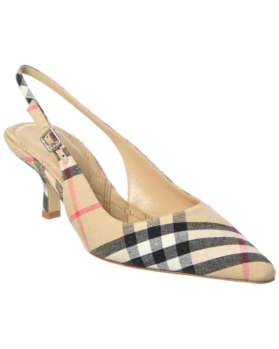 Burberry Slingback Pumps Birdie Check Women