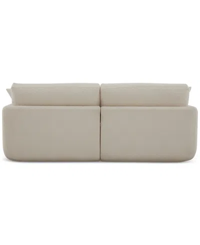 Macy's Daryll 2-pc. Fabric Sofa, Exclusively At  In White