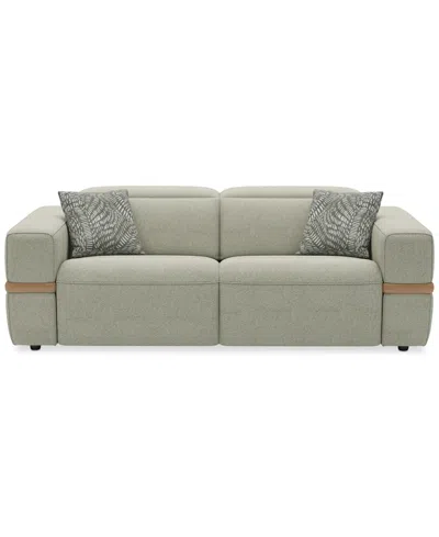 Macy's Nierling Fabric Power Motion Sofa With Power Headrest, Exclusively At  In White