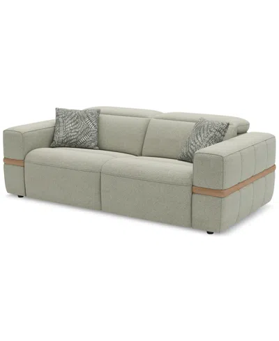 Macy's Nierling Fabric Power Motion Sofa With Power Headrest, Exclusively At  In White