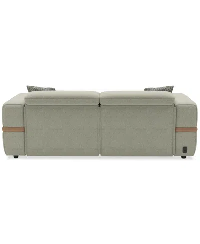 Macy's Nierling Fabric Power Motion Sofa With Power Headrest, Exclusively At  In White
