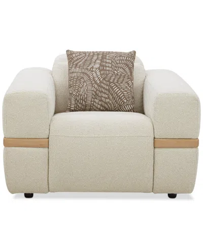 Macy's Nierling Fabric Power Motion Recliner With Power Headrest, Exclusively At  In White