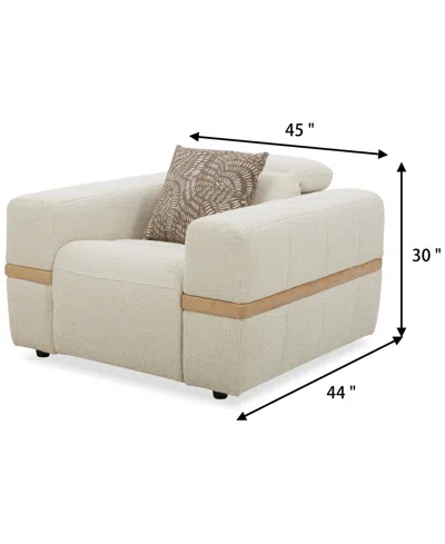 Macy's Nierling Fabric Power Motion Recliner With Power Headrest, Exclusively At  In White