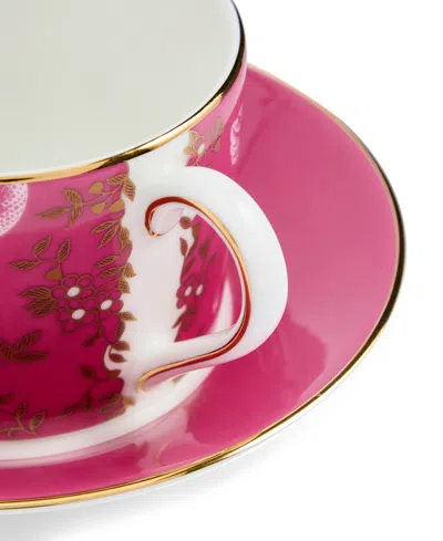 Wedgwood Wonderlust Tonquin Teacup And Saucer Set In Pink