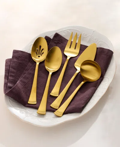 Lenox Portola Satin Gold 5-pc. Hostess Set In Gold