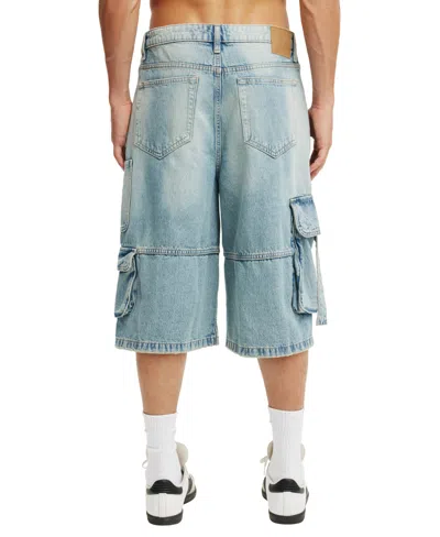 Cotton On Super Baggy Jort In Blue