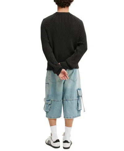 Cotton On Super Baggy Jort In Blue