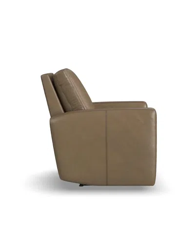Flexsteel Aria 38" Fawn Leather Power Recliner