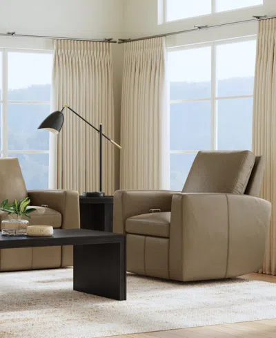 Flexsteel Aria 38" Fawn Leather Power Recliner