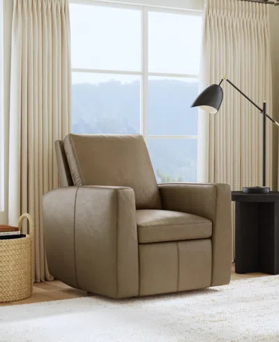 Flexsteel Aria 38" Fawn Leather Power Recliner