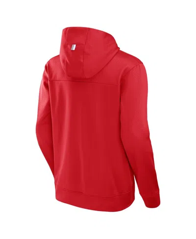 Fanatics Men's Red Detroit Red Wings Defender Pullover Hoodie In Red