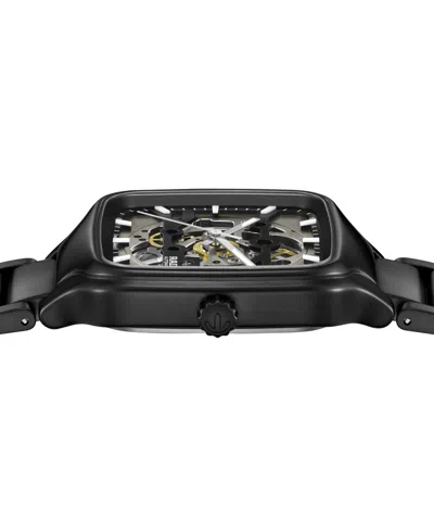 Rado Unisex Swiss Automatic True Square Black High Tech Ceramic Bracelet Watch 38mm