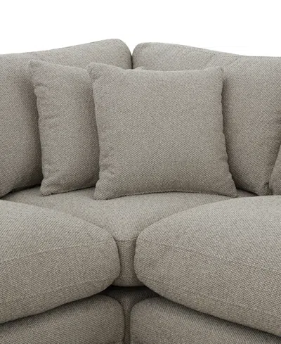 Macy's Daryll 5-pc. Fabric L Sectional, Exclusively At  In Gray