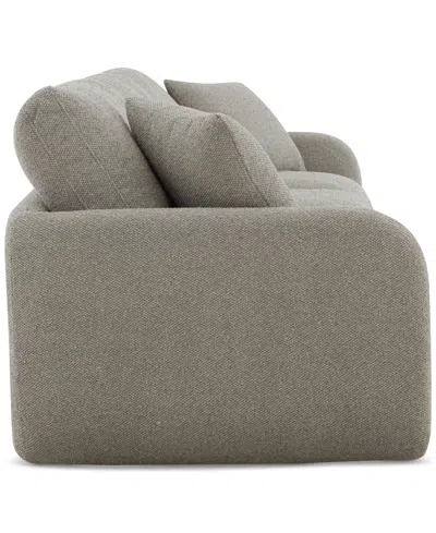 Macy's Daryll 3-pc. Fabric Sofa, Exclusively At  In Gray
