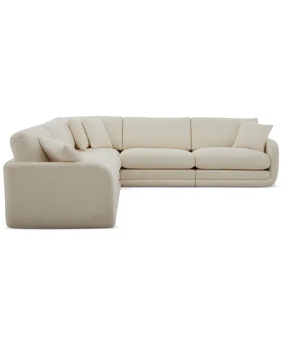Macy's Daryll 6-pc. Fabric L Sectional, Exclusively At  In Neutral