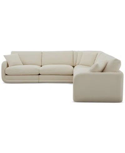 Macy's Daryll 6-pc. Fabric L Sectional, Exclusively At  In Neutral