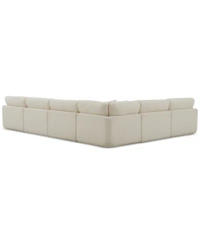 Macy's Daryll 6-pc. Fabric L Sectional, Exclusively At  In Neutral