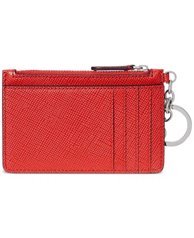 Ralph Lauren Textured Leather Zip Card Case
